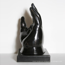 Famous modern replica large metal bronze fernando botero fat hand sculpture